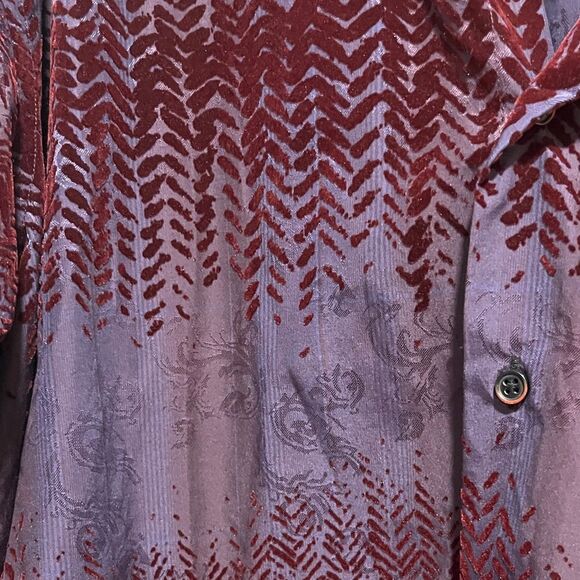 Visconti Black Purple Paisley / Merlot Geo Velvet Limited Edition NWT SZ 3XLB - Picture 7 of 10